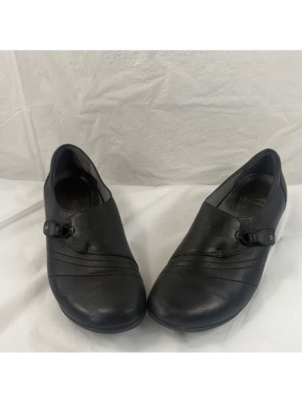 Dansko Franny size 9.5-10 Black Leather Loafers Comfort Shoes